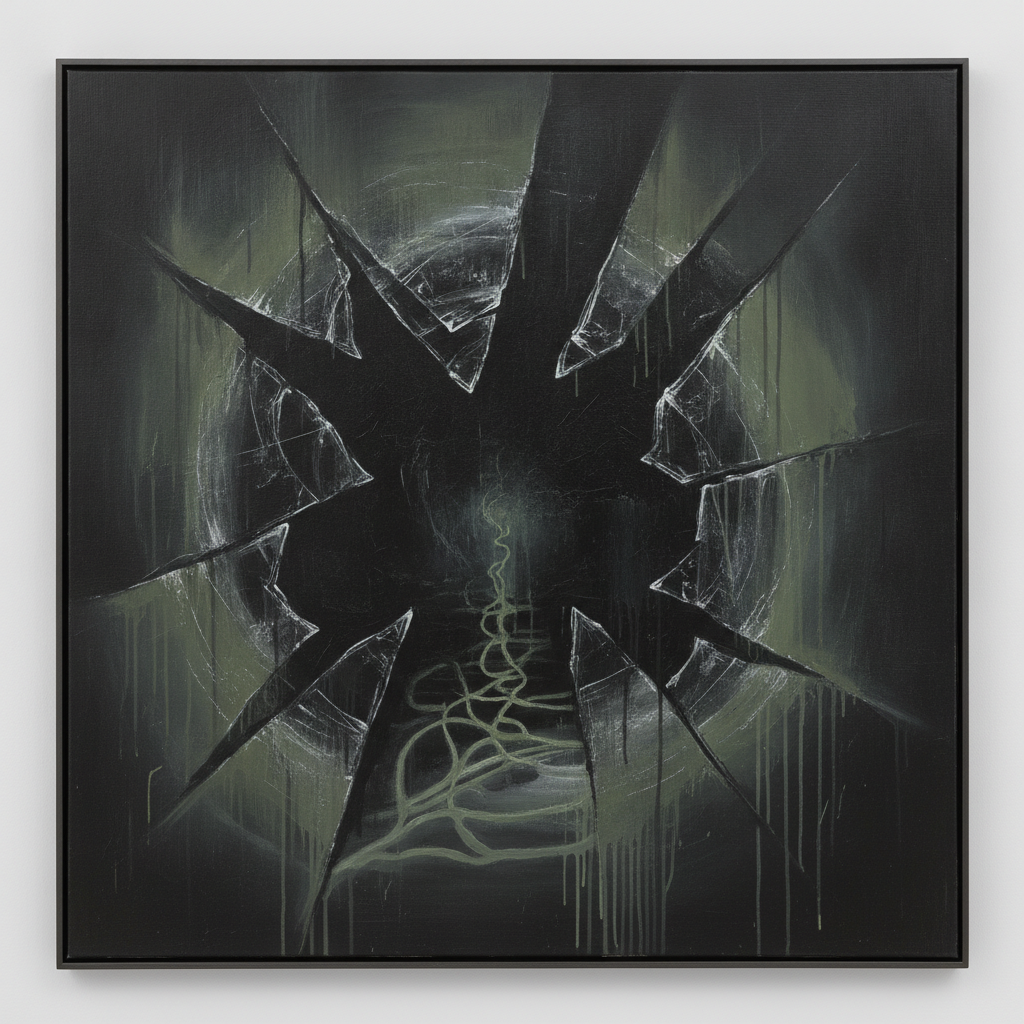 Abstract art showing the body and mind in a state of healing from trauma.
