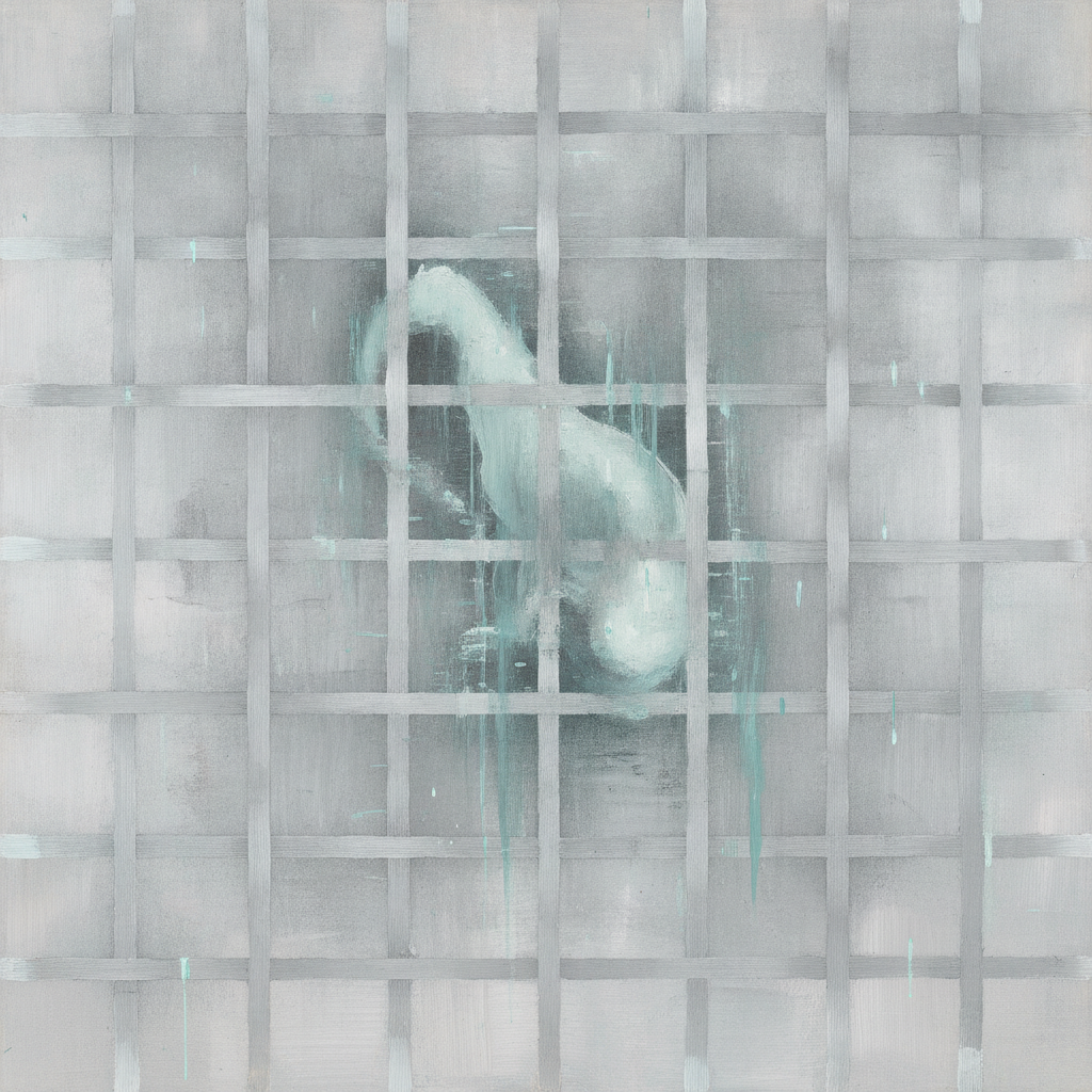 Stylized human head with circuitry and data lines, illustrating the intersection of technology and humanity.