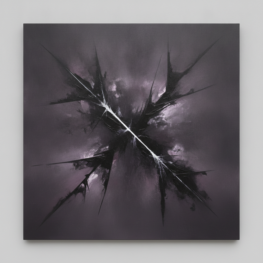 A cracked mask revealing a complex human face, representing hidden truths and self-deception.