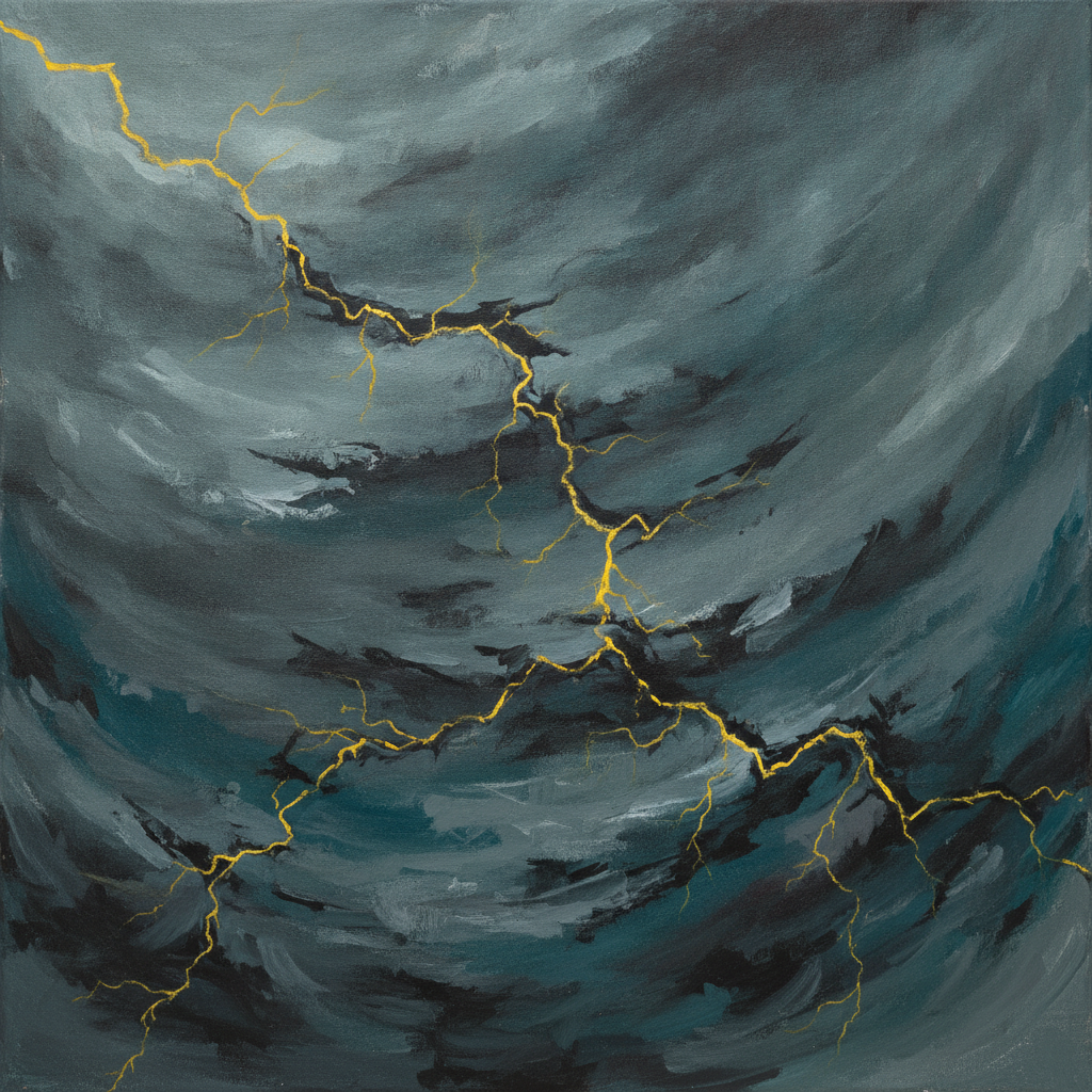 Abstract patterns of dynamic lines and colors, suggesting movement, change, and underlying stability.